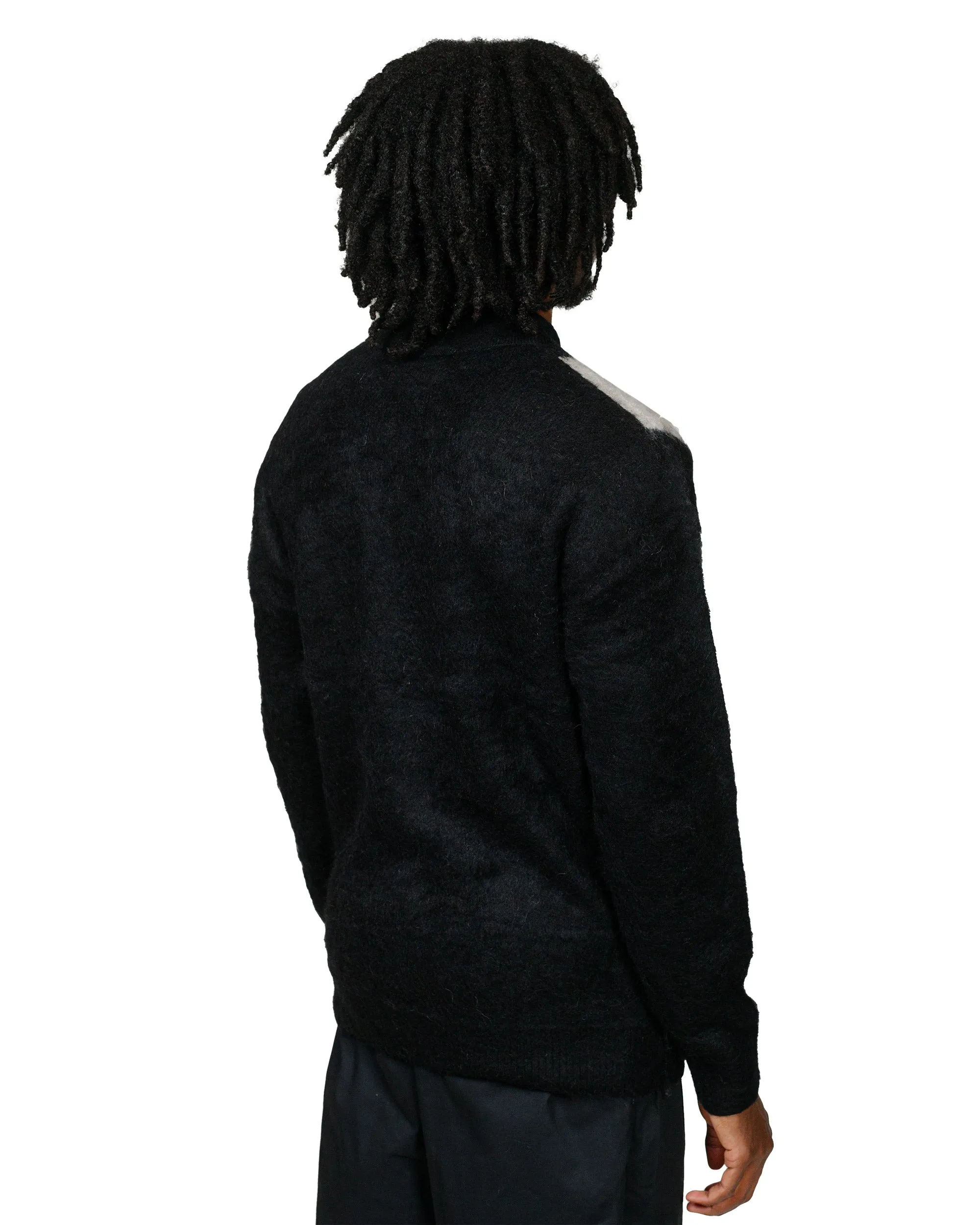 Beams Plus Knit Polo Shaggy Black