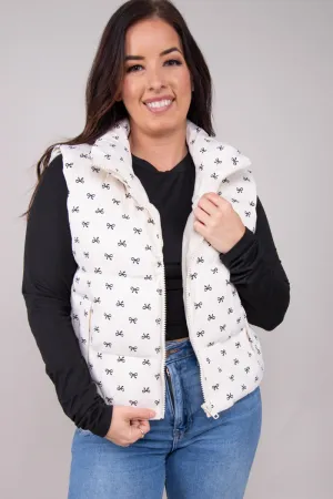 Bow Bliss Puffer Vest