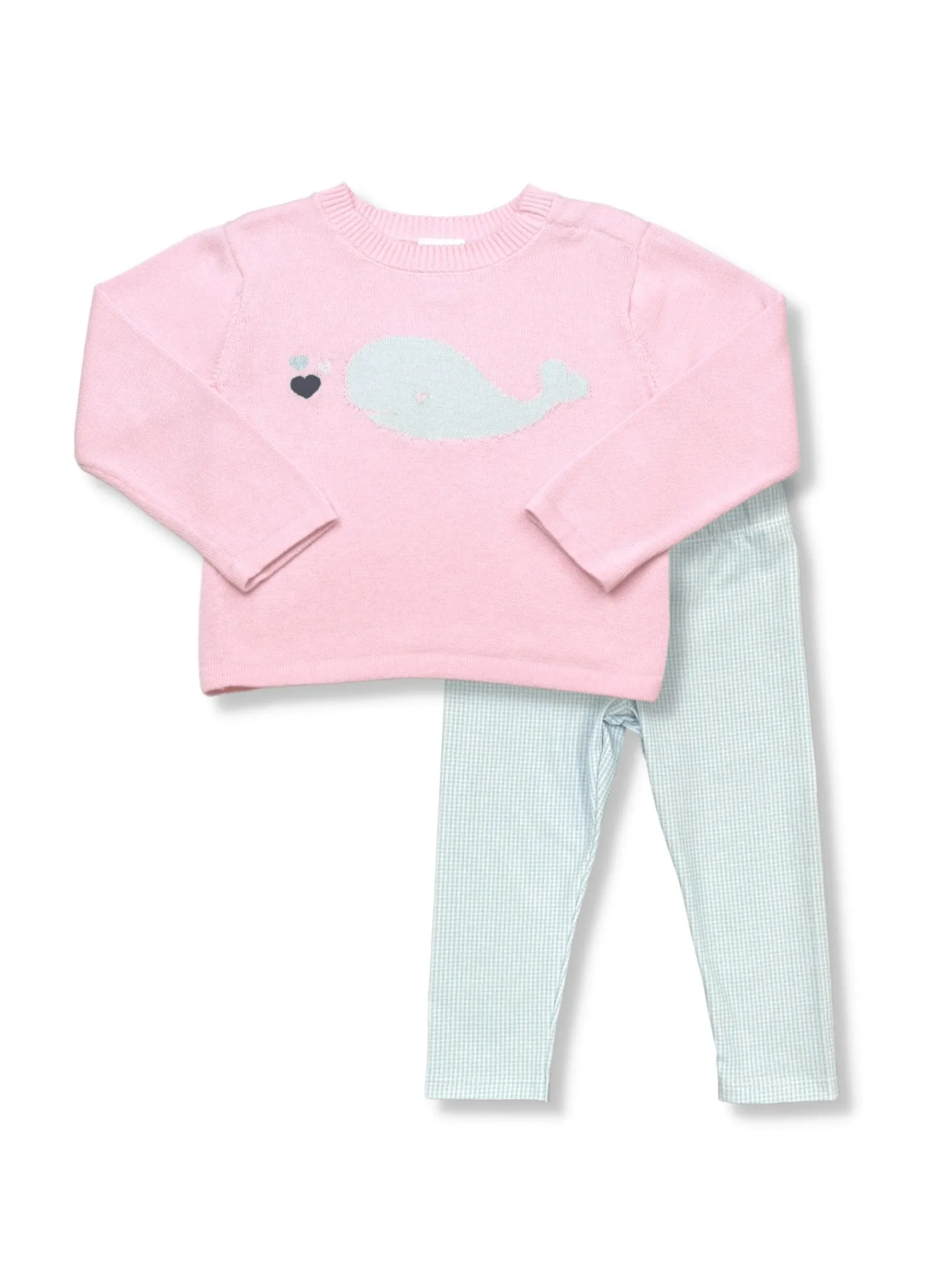 Cozy Up Girls Whale Sweater