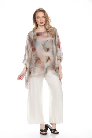 Falling Leaves Silk Top