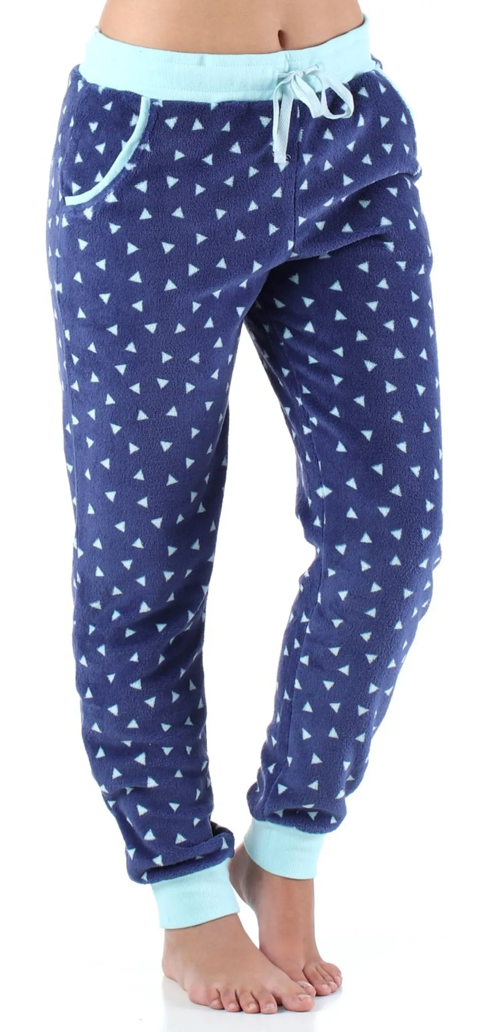 Frankie & Johnny Women’s Plush Fleece Lounge Pajama Pants with Pockets