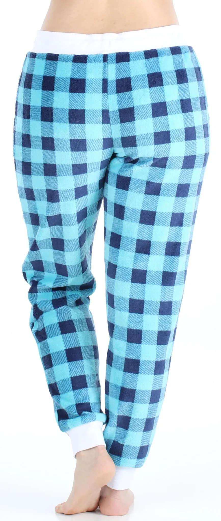 Frankie & Johnny Women’s Plush Fleece Lounge Pajama Pants with Pockets