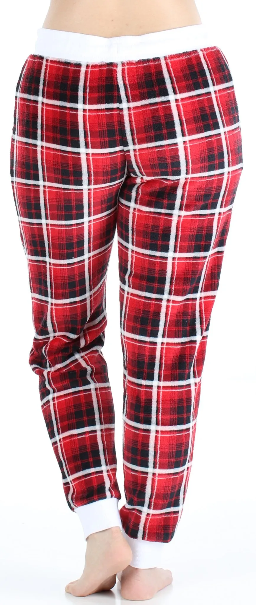 Frankie & Johnny Women’s Plush Fleece Lounge Pajama Pants with Pockets