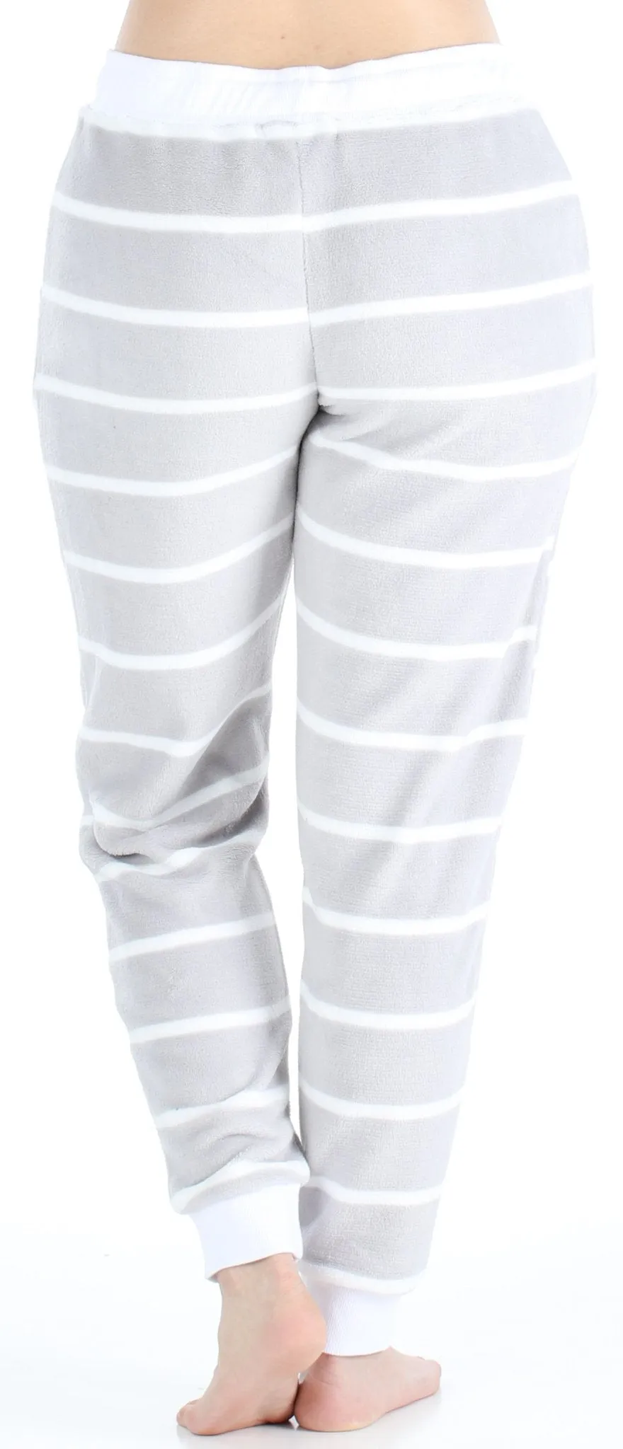 Frankie & Johnny Women’s Plush Fleece Lounge Pajama Pants with Pockets