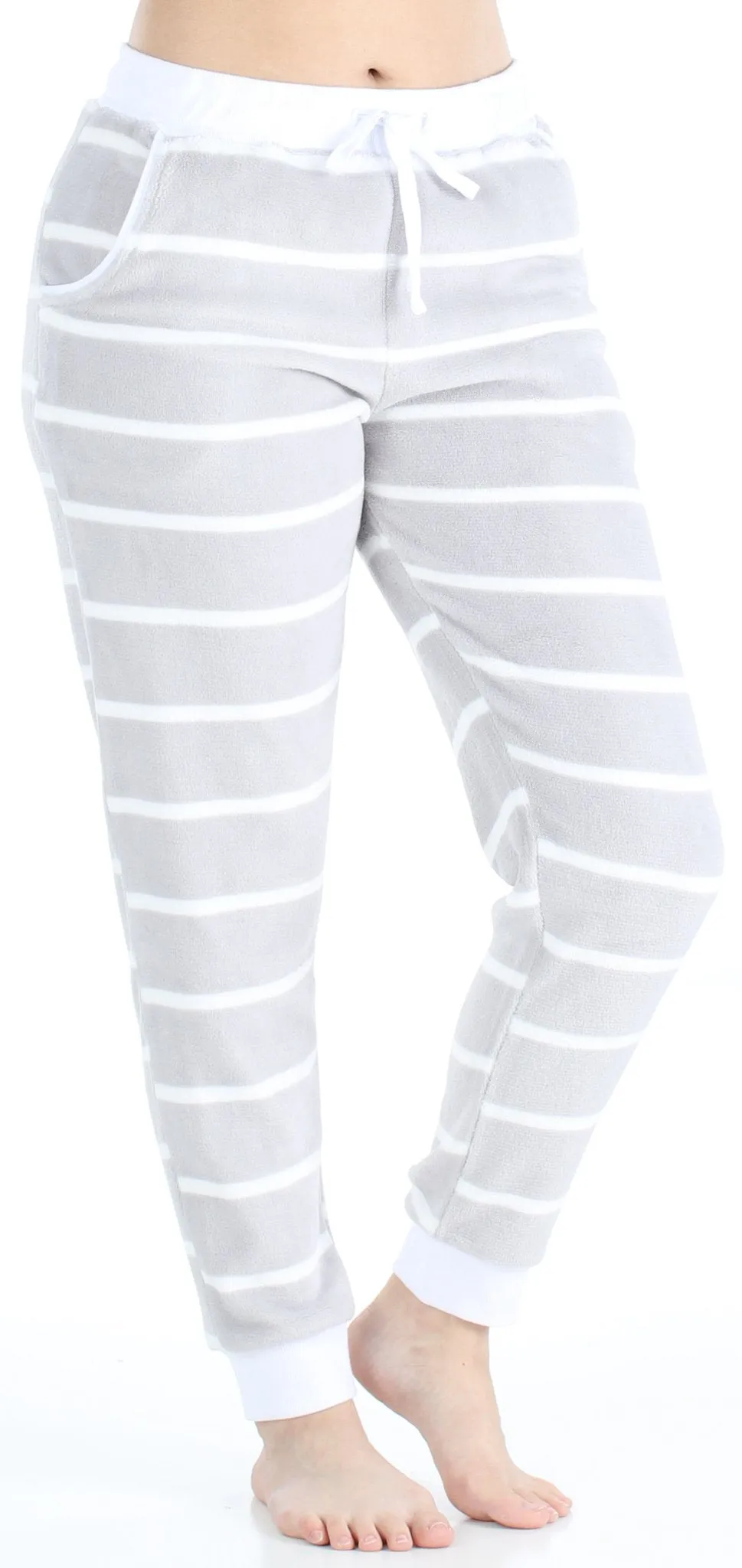 Frankie & Johnny Women’s Plush Fleece Lounge Pajama Pants with Pockets