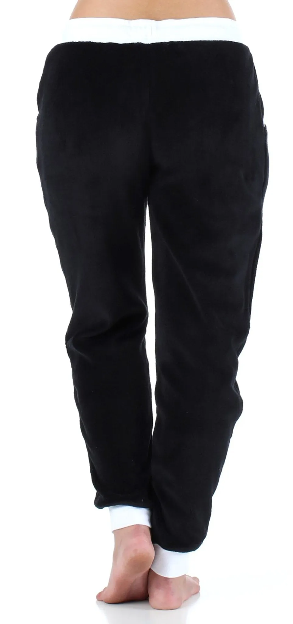 Frankie & Johnny Women’s Plush Fleece Lounge Pajama Pants with Pockets