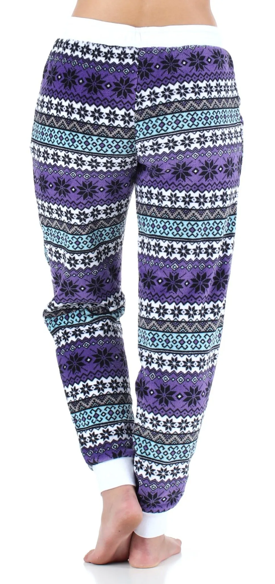 Frankie & Johnny Women’s Plush Fleece Lounge Pajama Pants with Pockets