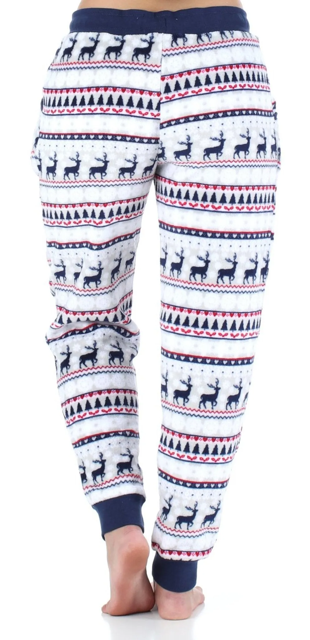 Frankie & Johnny Women’s Plush Fleece Lounge Pajama Pants with Pockets
