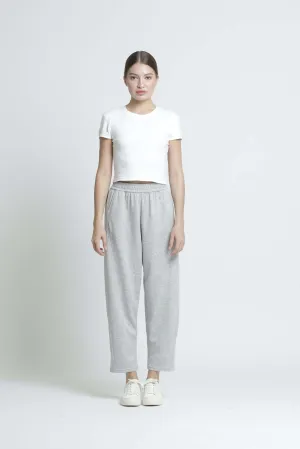Grey Bamboo Lyocell Relaxed Pants