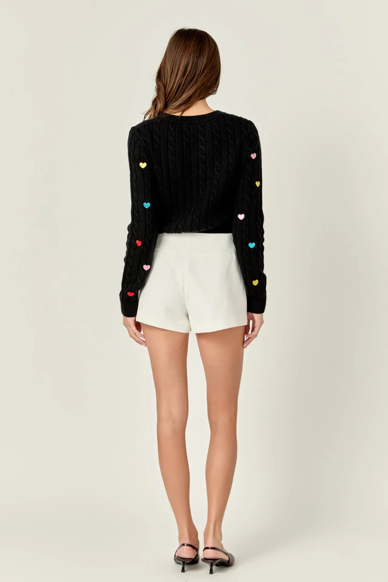 Heart Embroidery Knit
