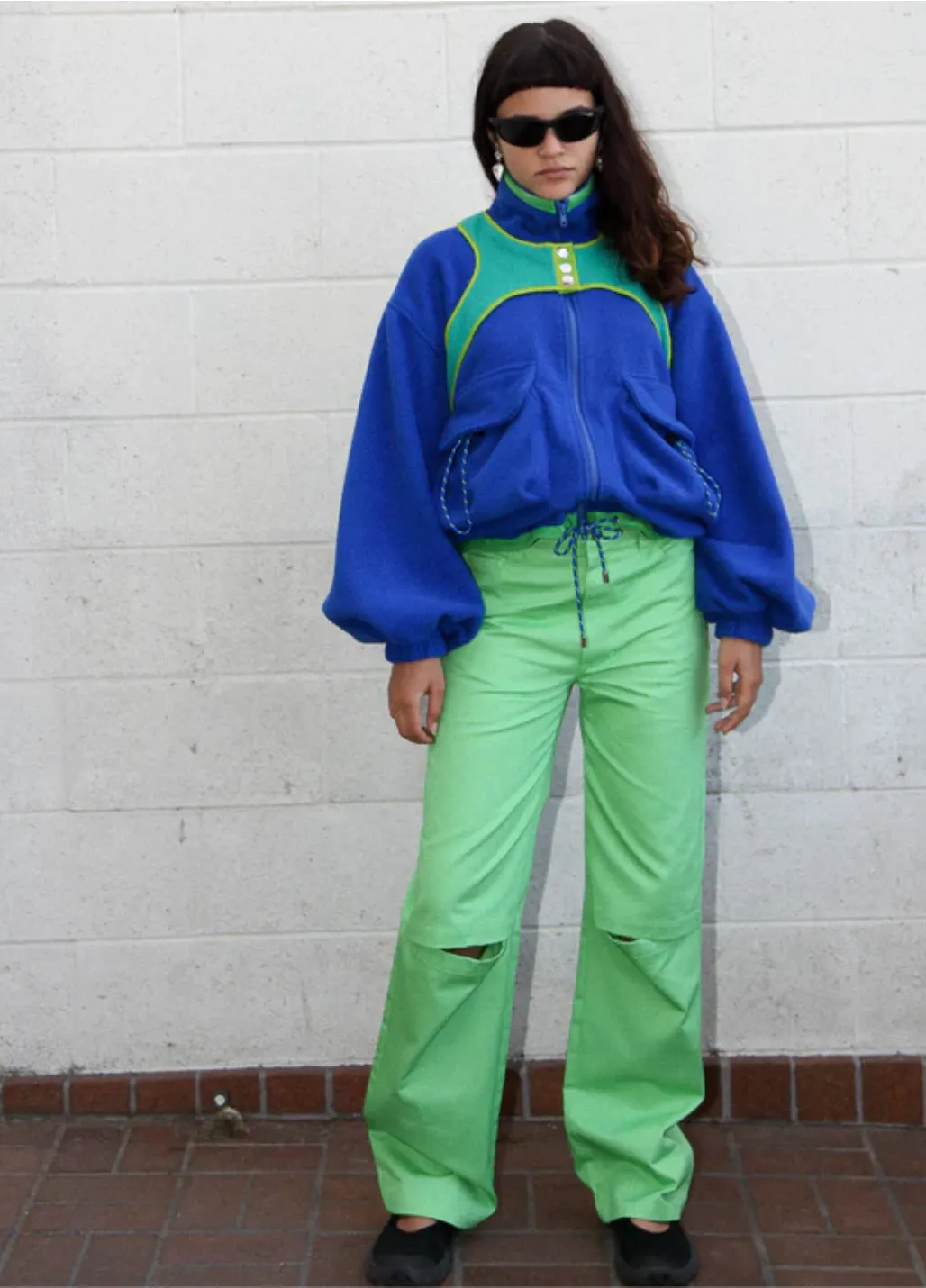 KkCo - Straight Slit Pant: Key Lime
