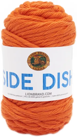 Lion Brand Side Dish Yarn - Orange - 3.5oz/100g