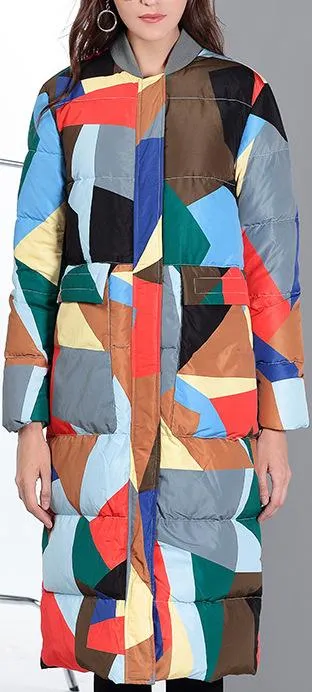 Multicolored Padded Coat