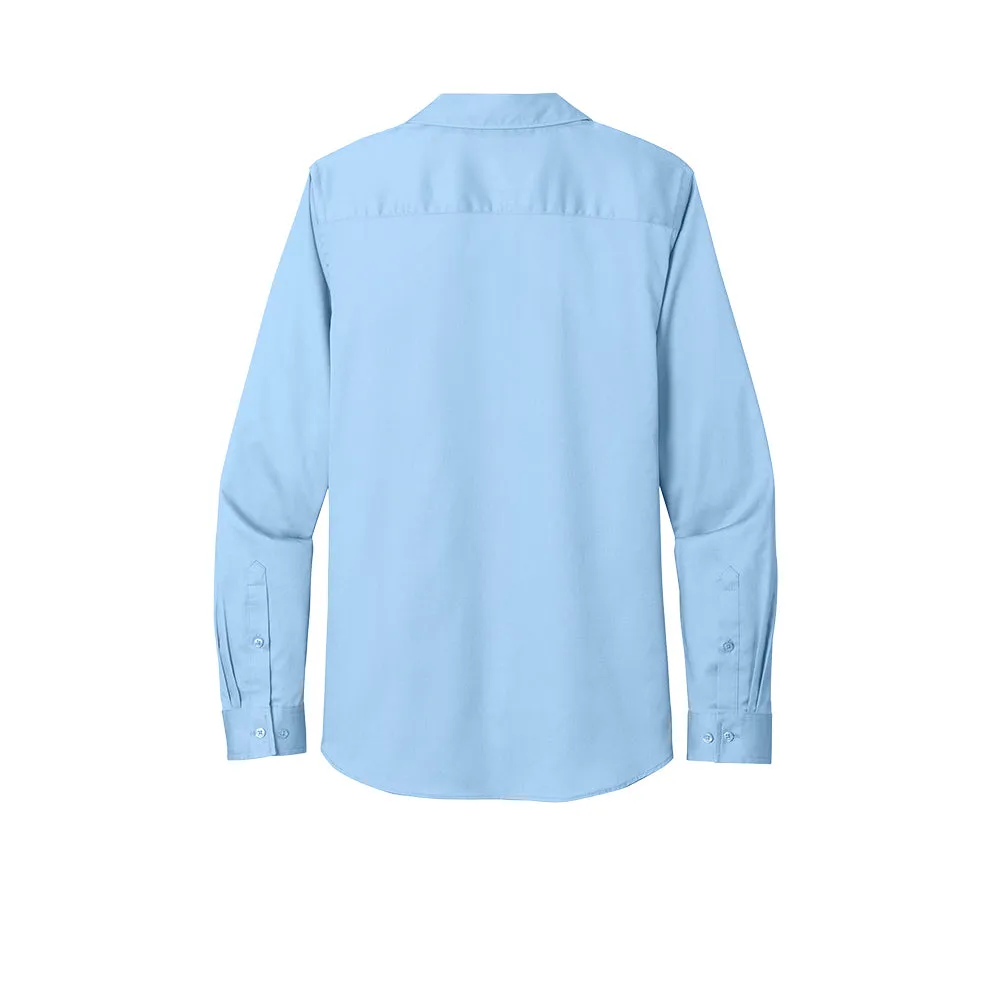 Port Authority® Women's Long Sleeve SuperPro React ™ Twill Shirt - Cloud Blue