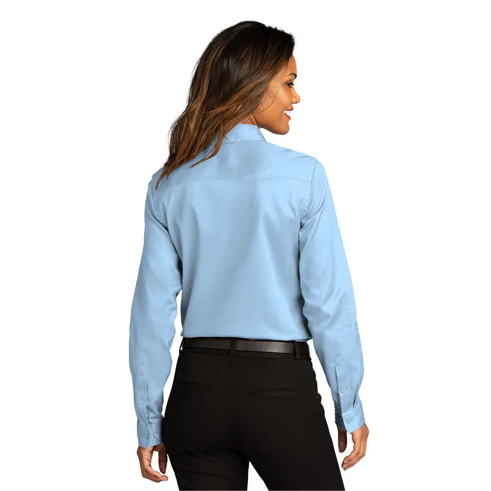 Port Authority® Women's Long Sleeve SuperPro React ™ Twill Shirt - Cloud Blue