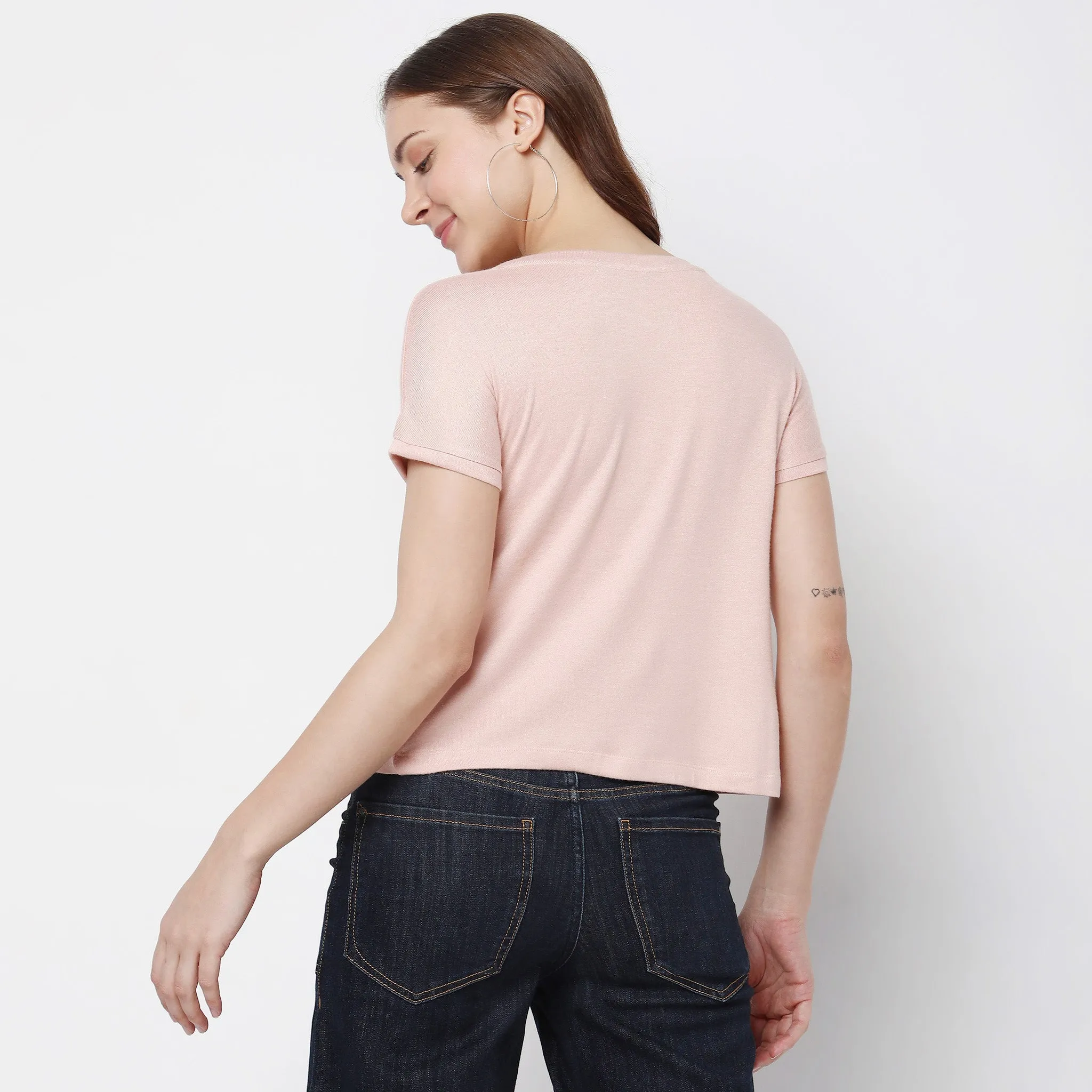 Regular Fit Solid Sweater