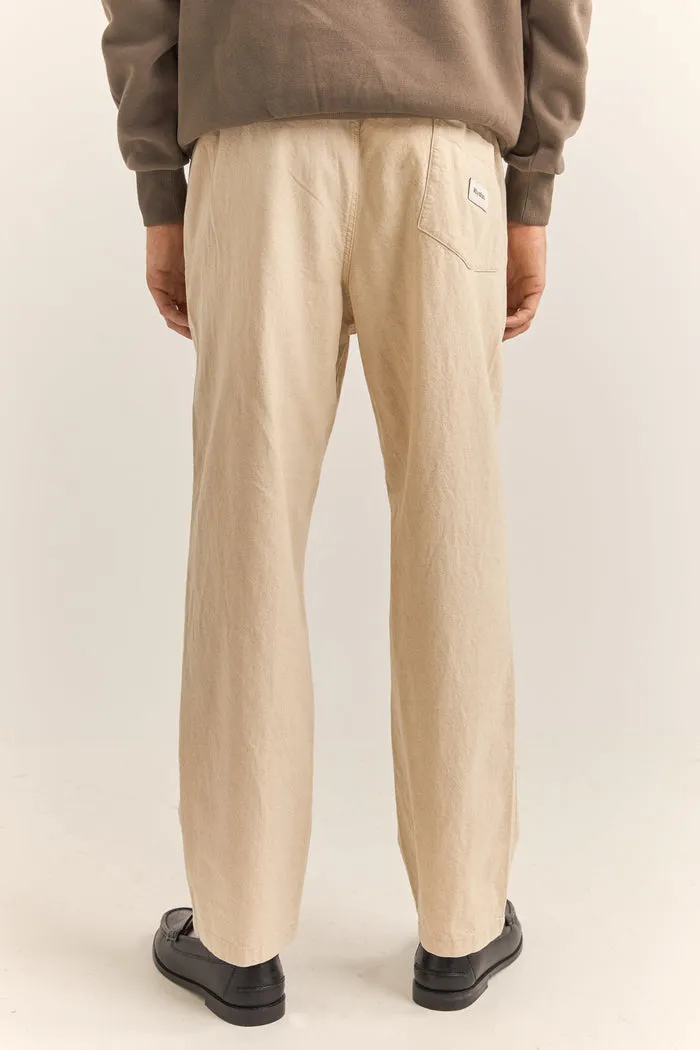 Rhythm Linen Jam Pant - BONE