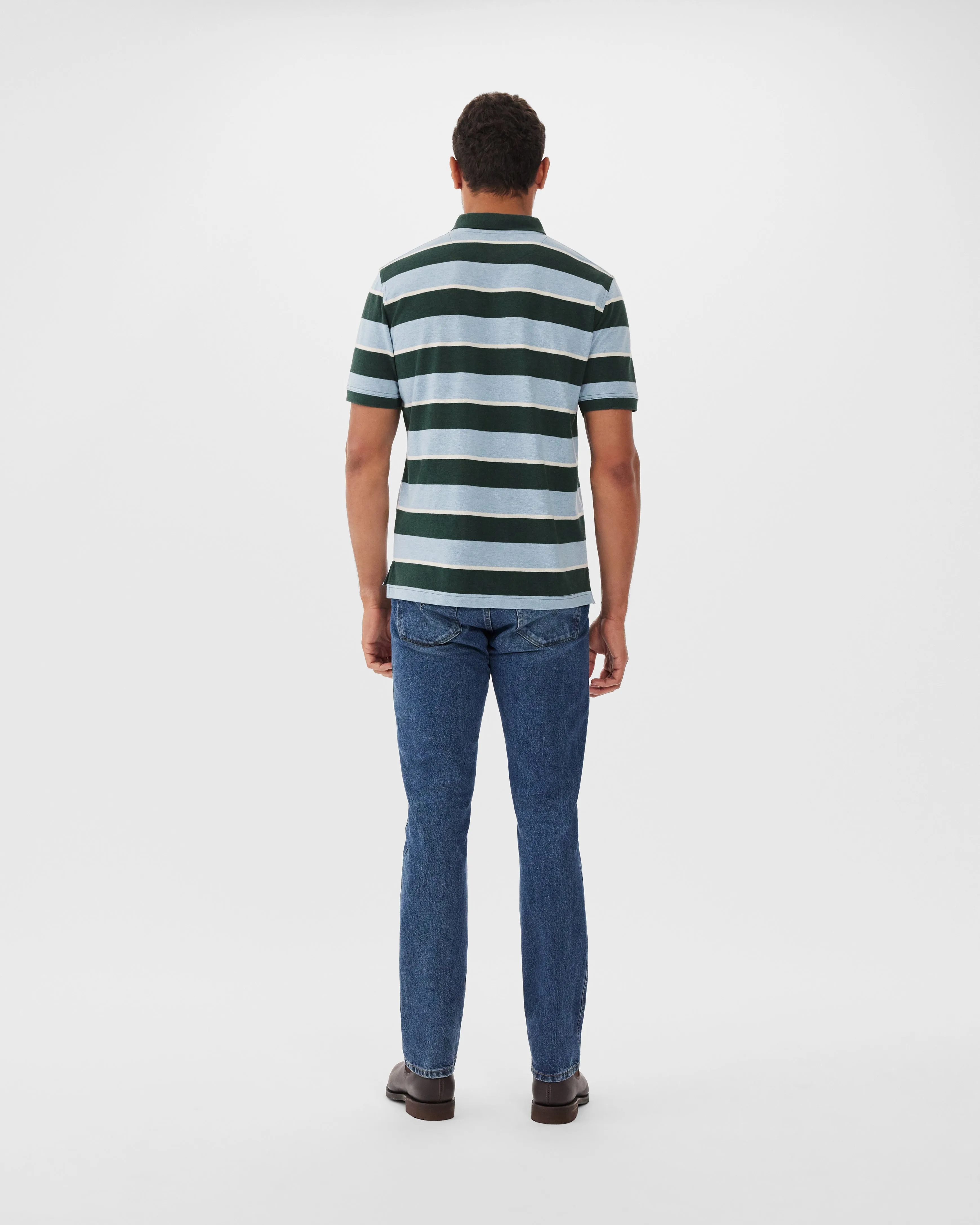 R.M.Williams - Rod Polo - Stripe - Green, Blue & White