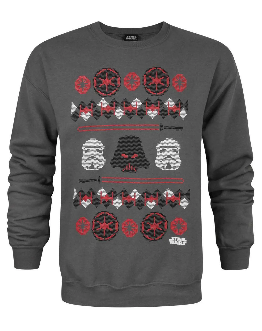 Star Wars Darth Vader Boys Grey Christmas Jumper