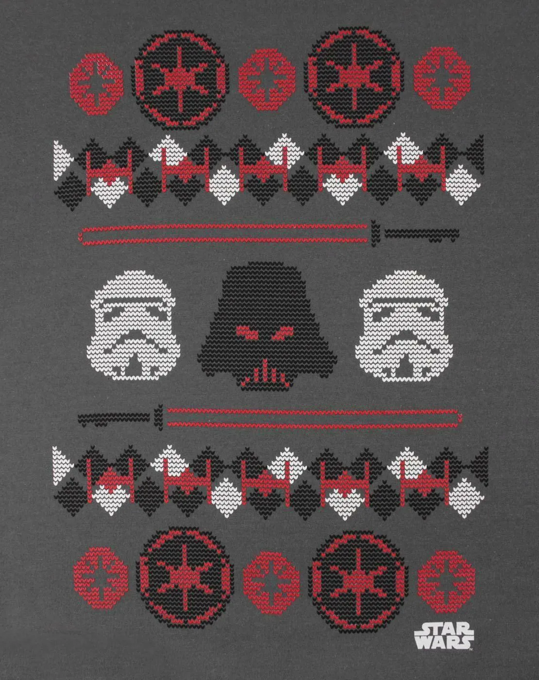 Star Wars Darth Vader Boys Grey Christmas Jumper