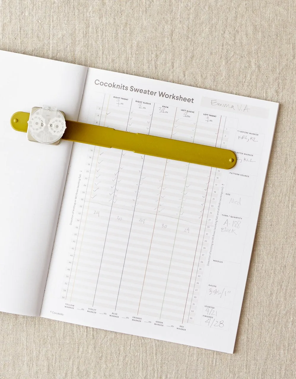 Sweater Worksheet Journal [single]