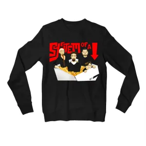 System Of A Down Sweatshirt - Chopsuey Cartoon