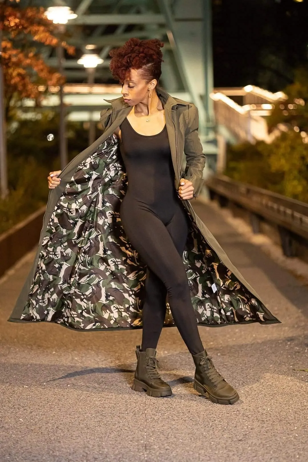 Take Command by Valish | Camo Lined Long Coat