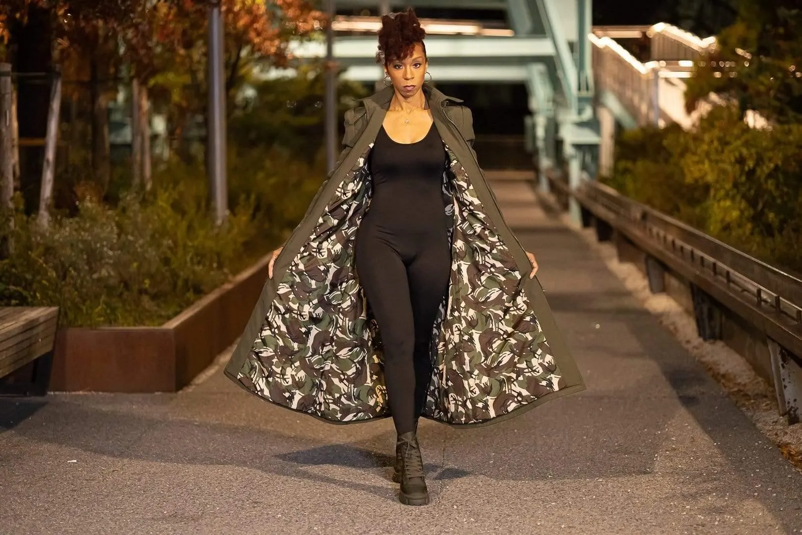 Take Command by Valish | Camo Lined Long Coat