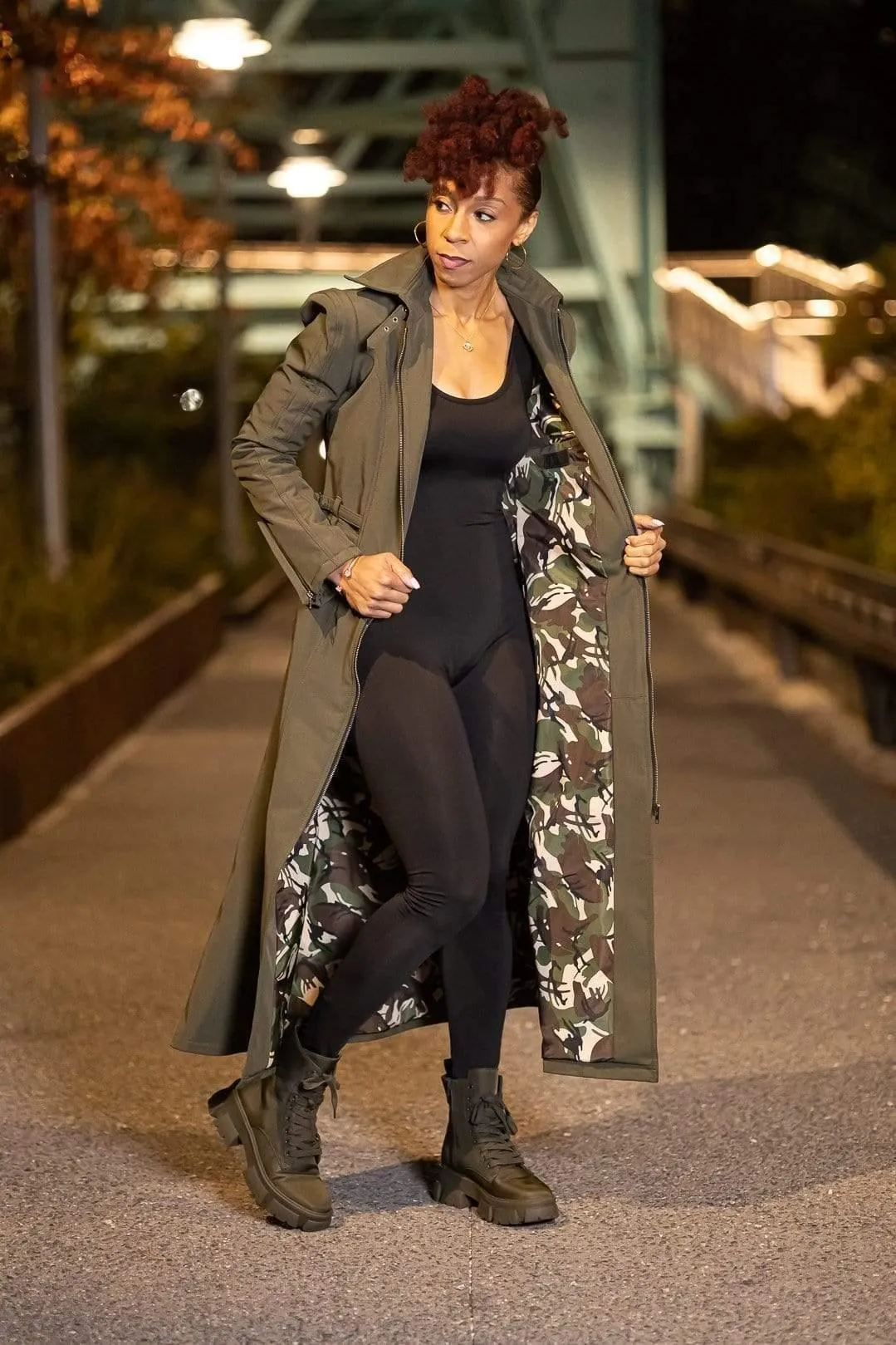 Take Command by Valish | Camo Lined Long Coat