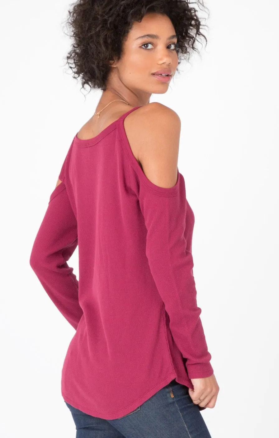 The Long Sleeve Cold Shoulder Thermal
