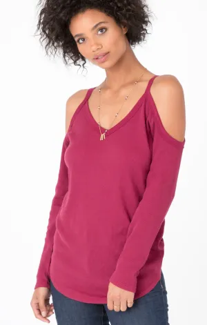 The Long Sleeve Cold Shoulder Thermal
