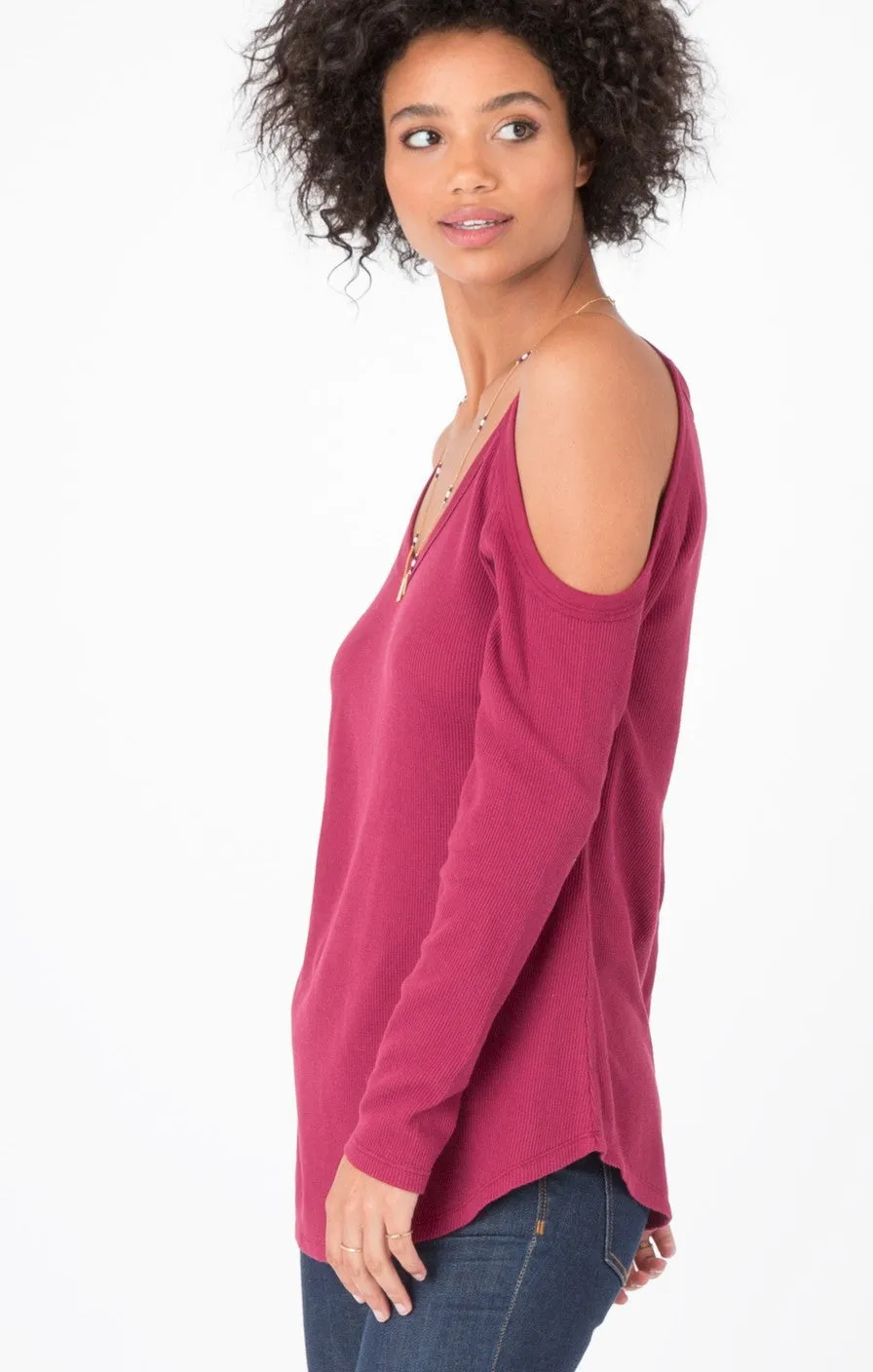 The Long Sleeve Cold Shoulder Thermal