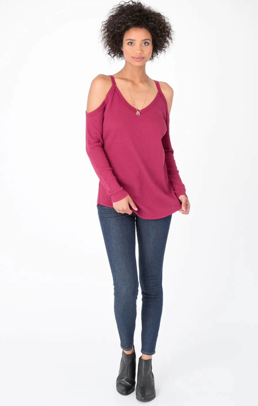 The Long Sleeve Cold Shoulder Thermal