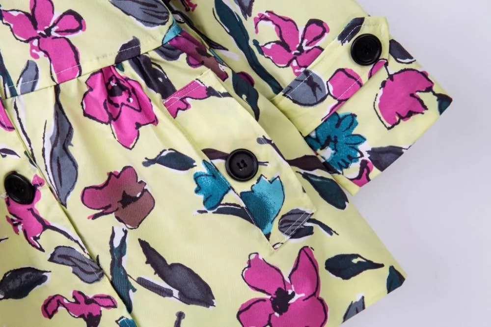 Toddler Girls Spring Autumn Girls Trench Coat Cardigan Coat Wholesale Girls Clothing
