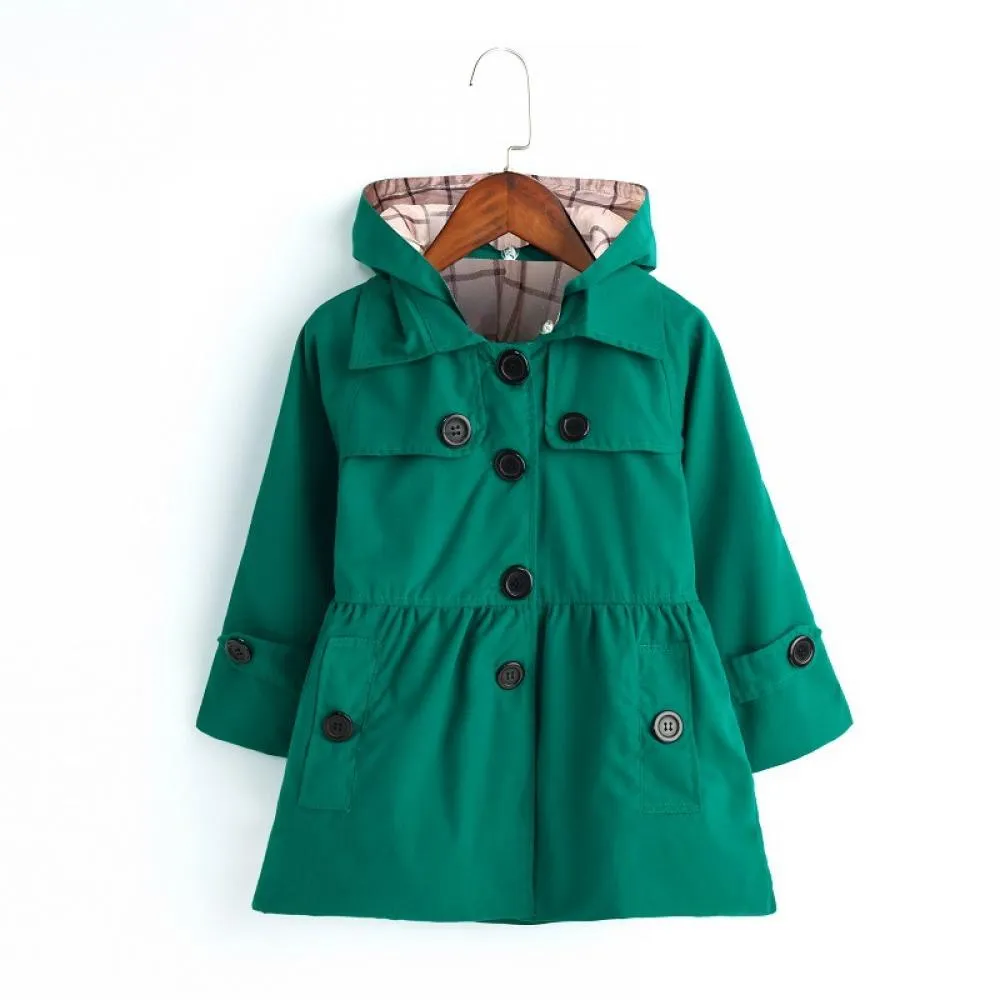 Toddler Girls Spring Autumn Girls Trench Coat Cardigan Coat Wholesale Girls Clothing