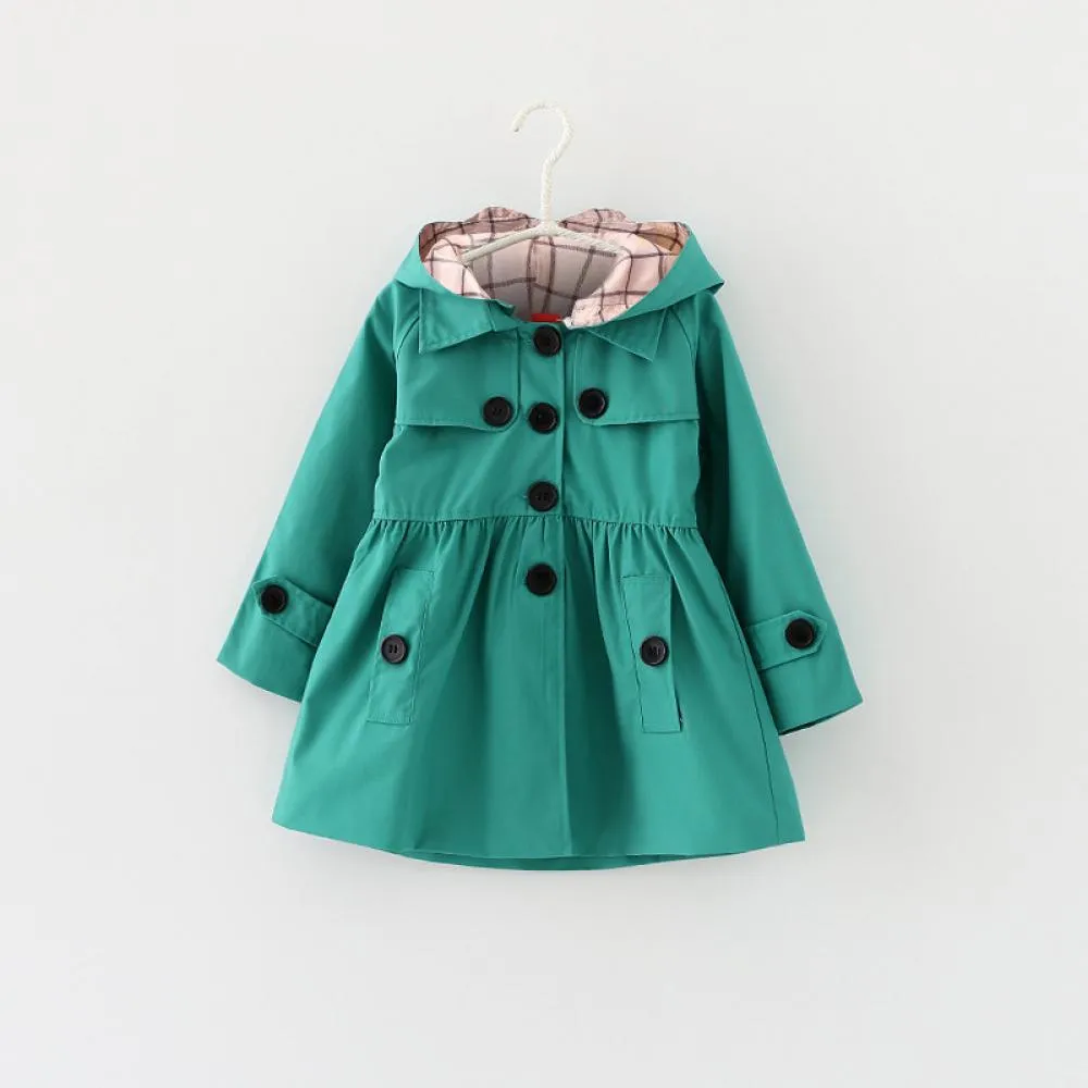 Toddler Girls Spring Autumn Girls Trench Coat Cardigan Coat Wholesale Girls Clothing