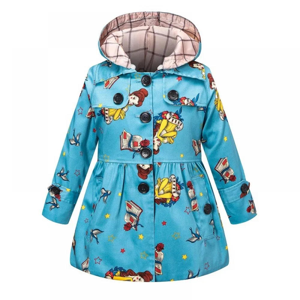 Toddler Girls Spring Autumn Girls Trench Coat Cardigan Coat Wholesale Girls Clothing