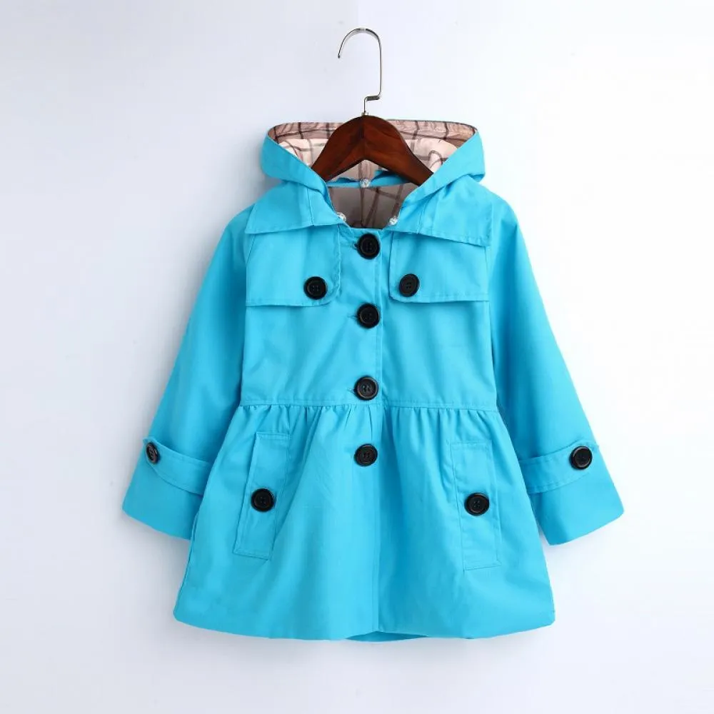 Toddler Girls Spring Autumn Girls Trench Coat Cardigan Coat Wholesale Girls Clothing