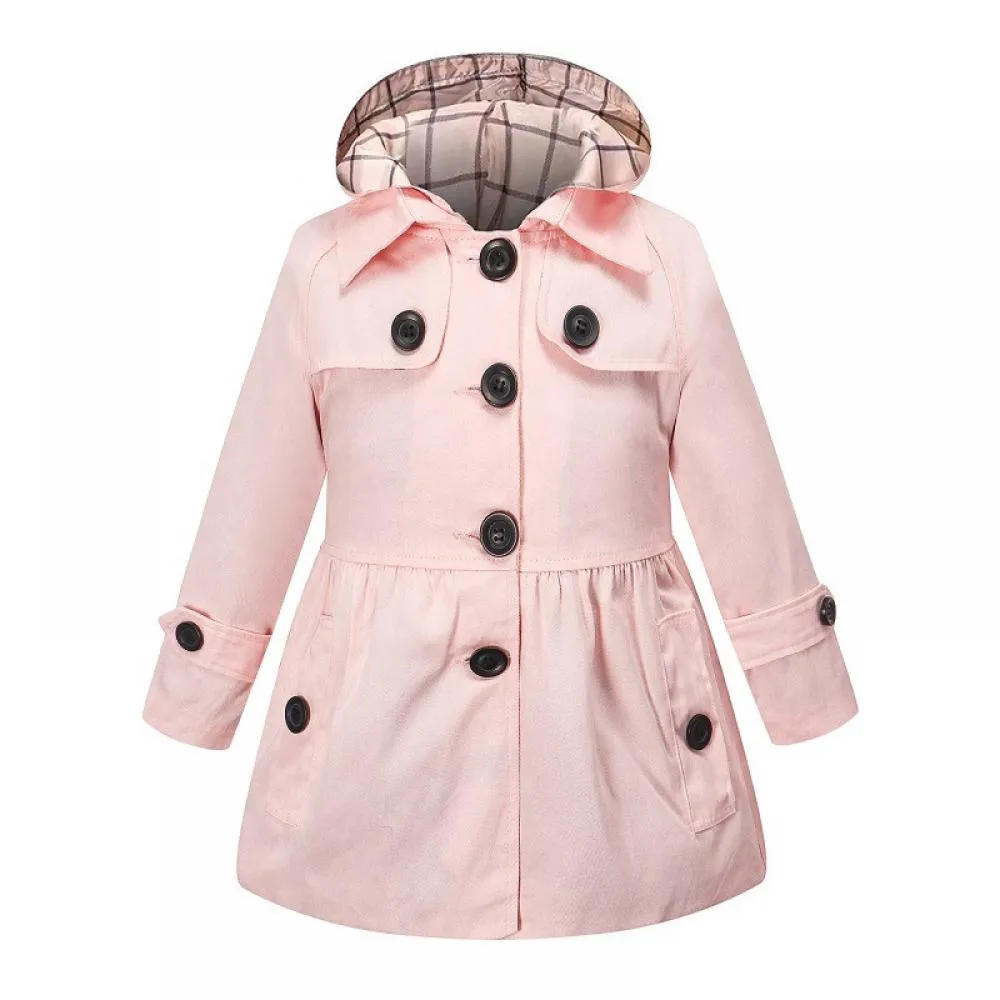 Toddler Girls Spring Autumn Girls Trench Coat Cardigan Coat Wholesale Girls Clothing