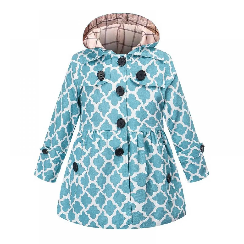 Toddler Girls Spring Autumn Girls Trench Coat Cardigan Coat Wholesale Girls Clothing