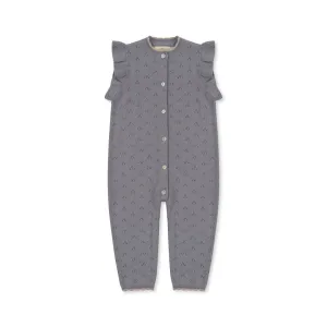 Valkan Pointelle Knit Baby Onesie