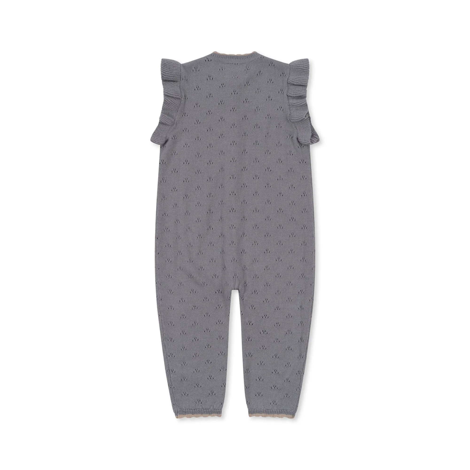 Valkan Pointelle Knit Baby Onesie