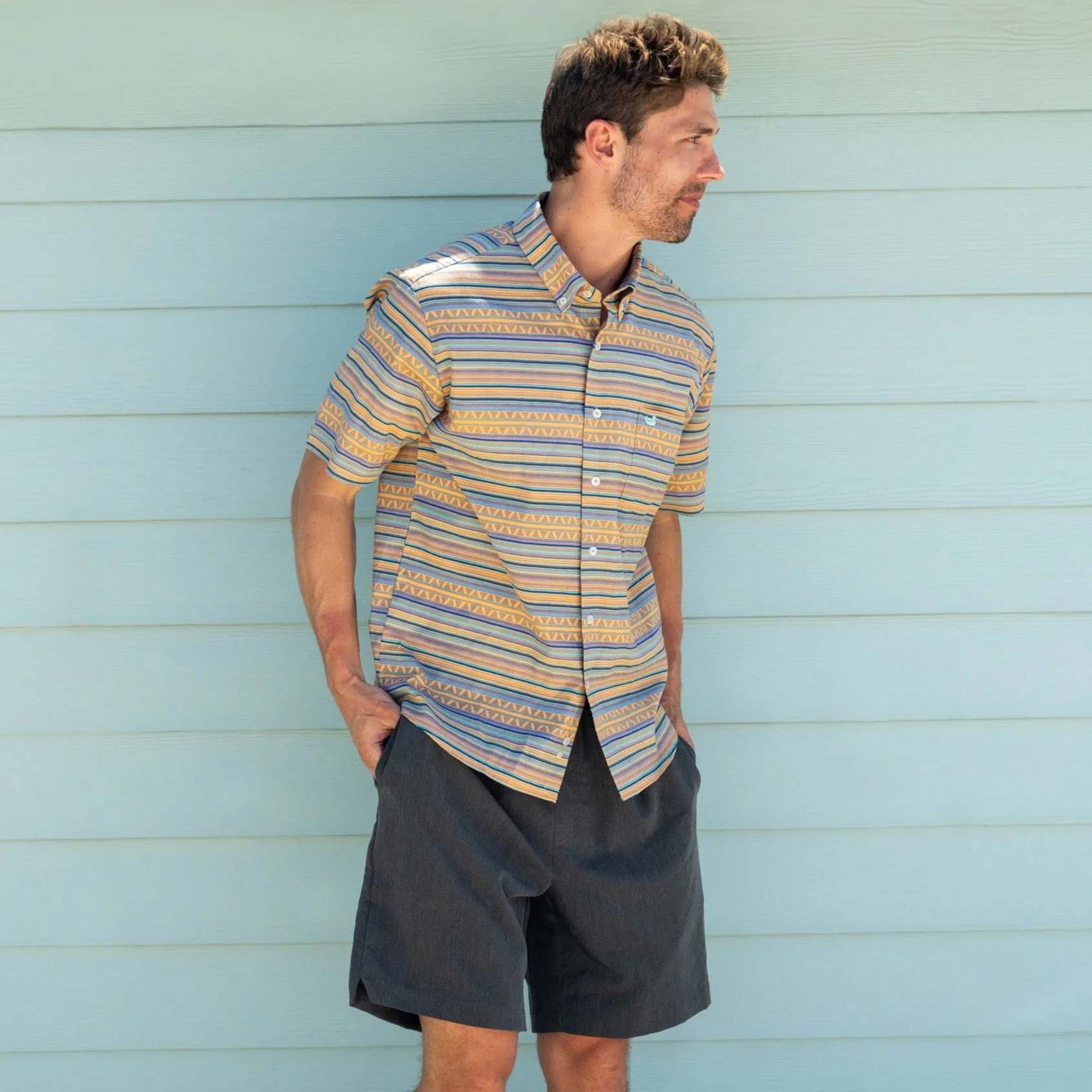 Yuma Performance Shirt - Pacific Stripe