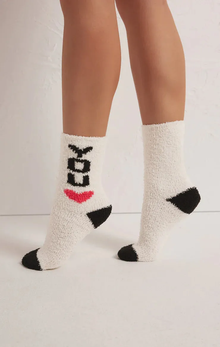 Z SUPPLY - PLUSH LOVE YOU SOCKS (2-PACK)